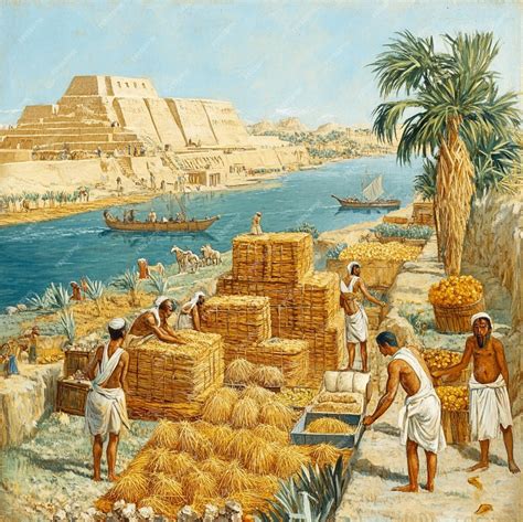 Ancient farming mural